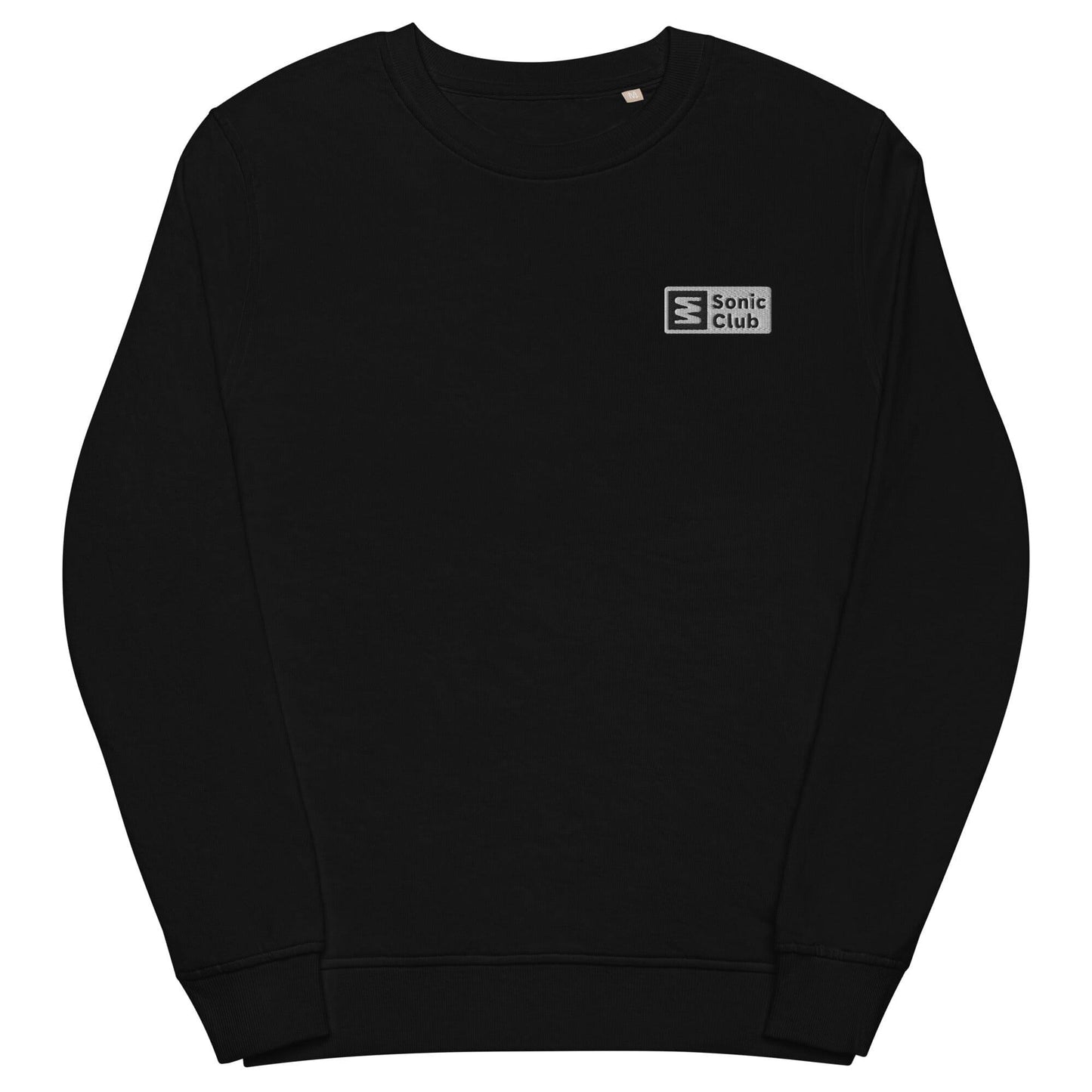 Sonic Club Unisex organic sweatshirt Headphones.com Black S