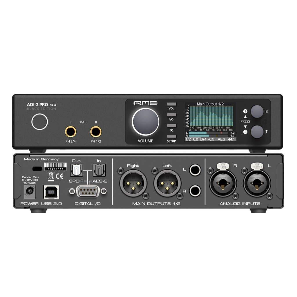 RME ADI-2 Pro FS Black Edition Desktop Headphone Amplifier & DAC | Available for purchase on Headphones.com