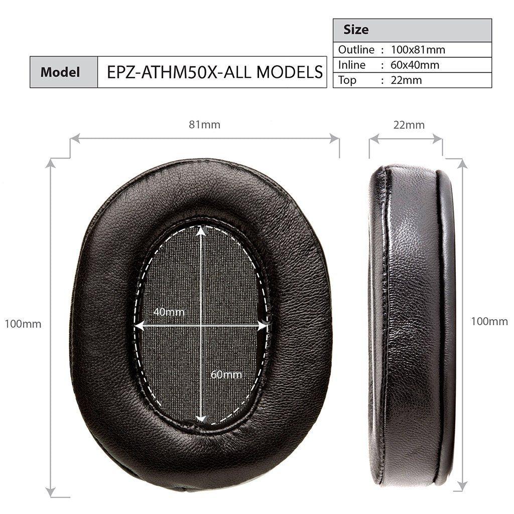 Dekoni Audio Audio-Technica ATH-M50X Elite Sheepskin Ear Pads Accessories Dekoni Audio