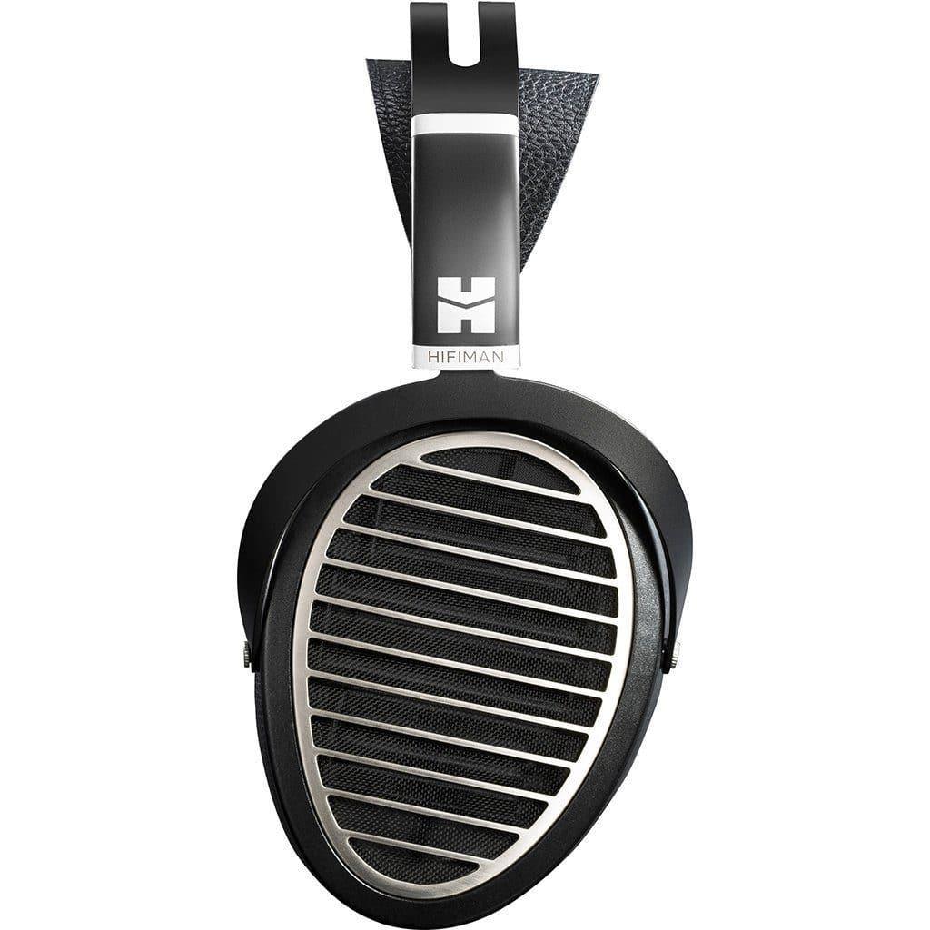 The Hifiman Ananda Stealth Magnets - Open Box is displayed front-on, showing oval ear cups with metallic grills and a padded headband, reflecting Hifimans signature black and silver over-ear headphone design.