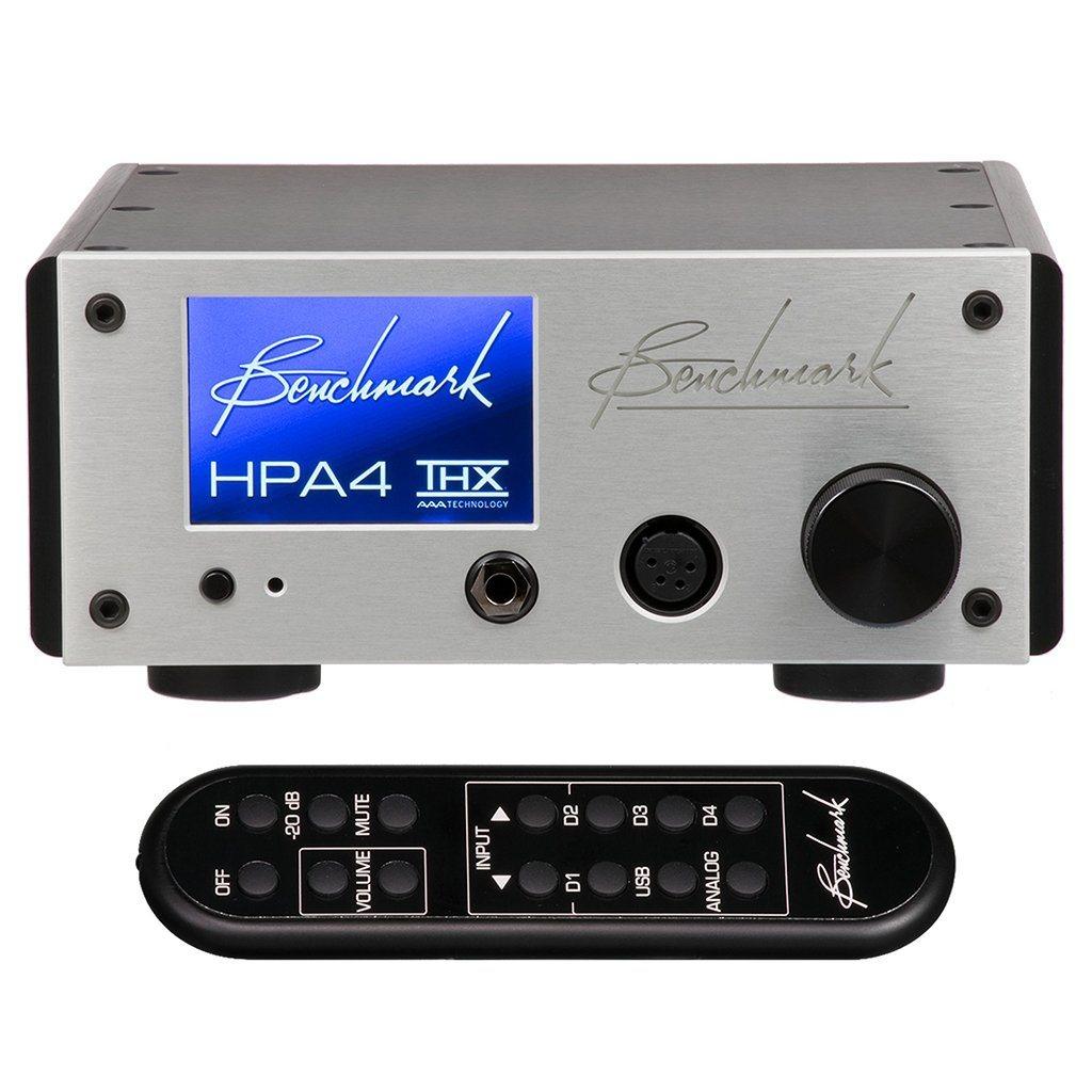 Benchmark HPA4 Desktop Headphone Amplifier (SILVER) Headphone Amplifiers Benchmark Media Systems