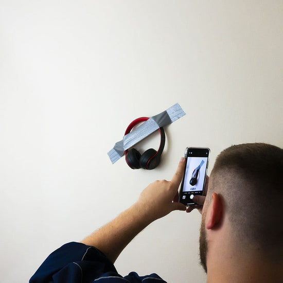 Mediocre Headphones on Wall Headphones headphones.com