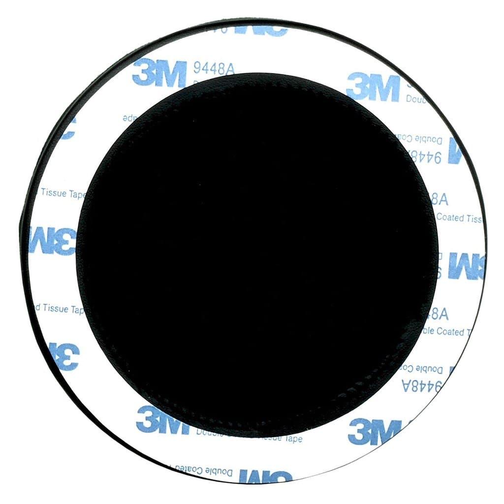 The Dekoni Audio Elite Sheepskin Ear Pads for Audeze LCD Series feature a round black patch on a 3M-branded circular backing, ensuring secure adhesive attachment to planar magnetic headphones.