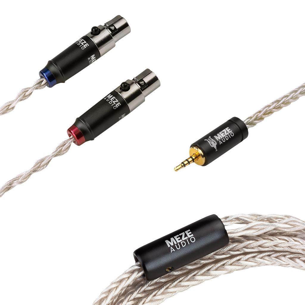 Meze Audio Silver PCUHD 4-Pin Mini-XLR Replacement Cable Cables Meze 2.5mm