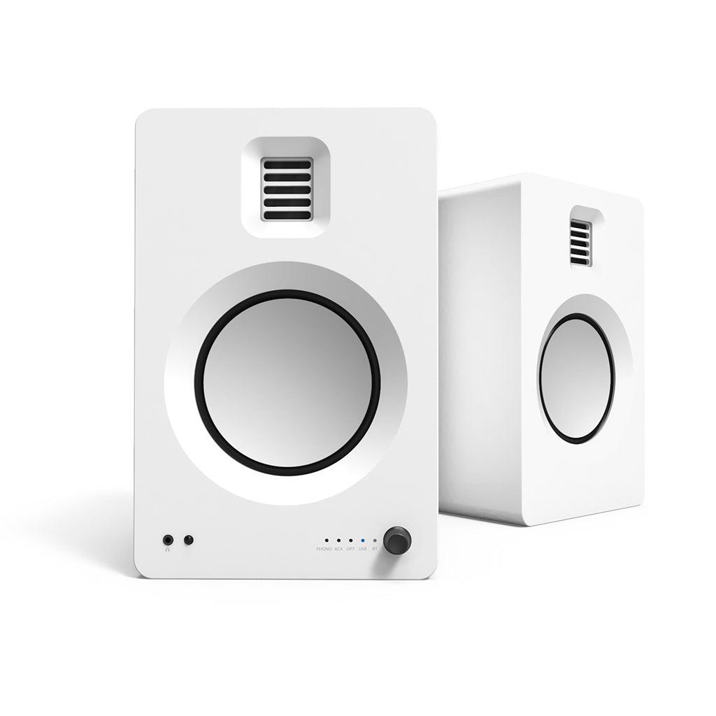 Kanto TUK Powered Bookshelf Speakers Speakers Kanto Living Matte White 