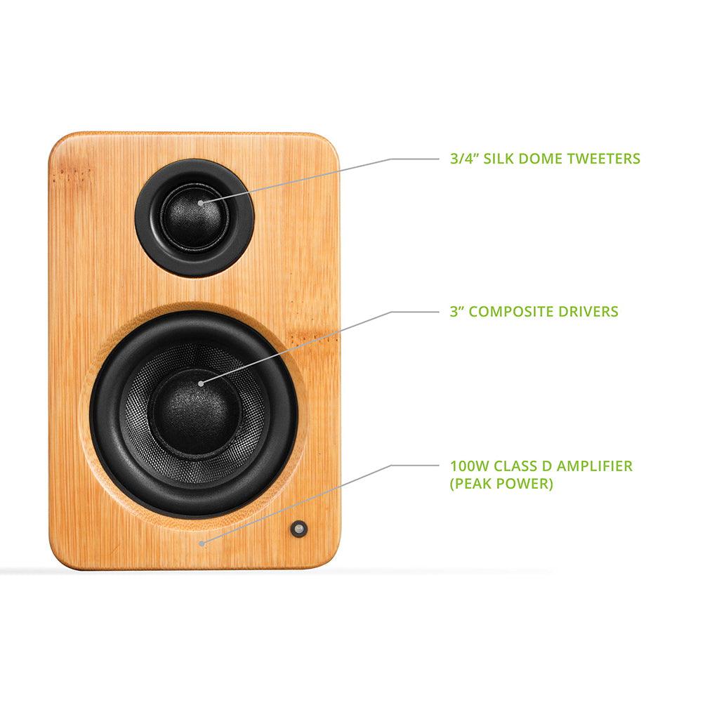 Kanto YU2 Powered Bookshelf Speakers Speakers Kanto Living 