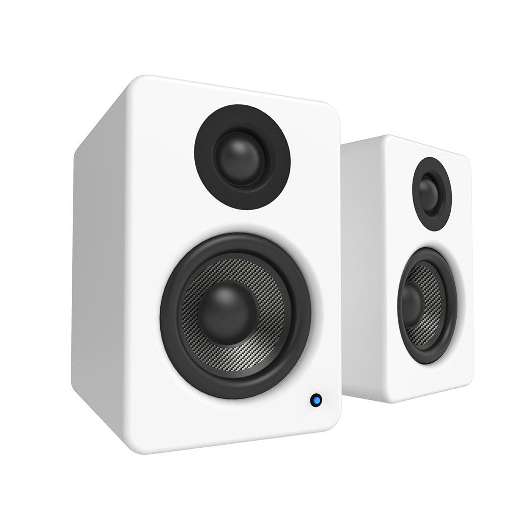 Kanto YU2 Matte White Powered Bookshelf Speakers