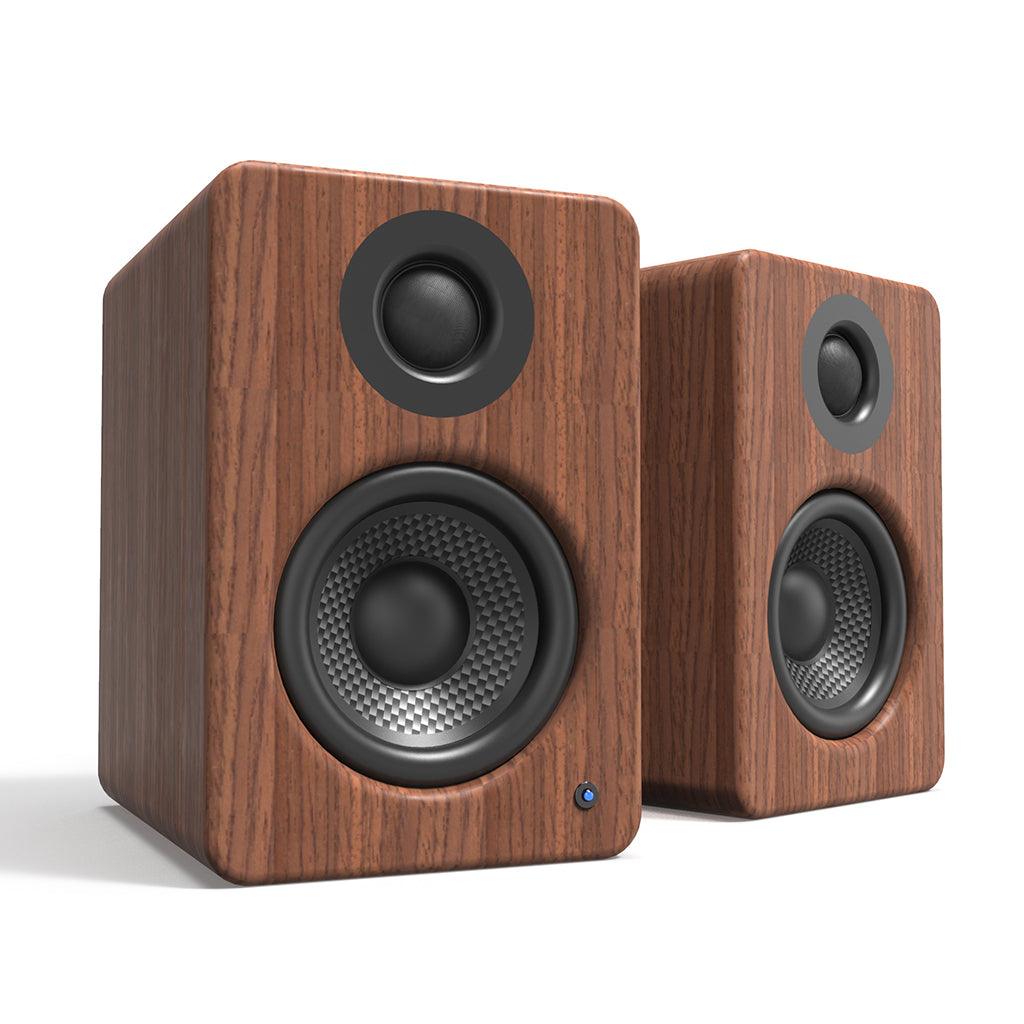 Kanto YU2 Walnut Powered Bookshelf Speakers