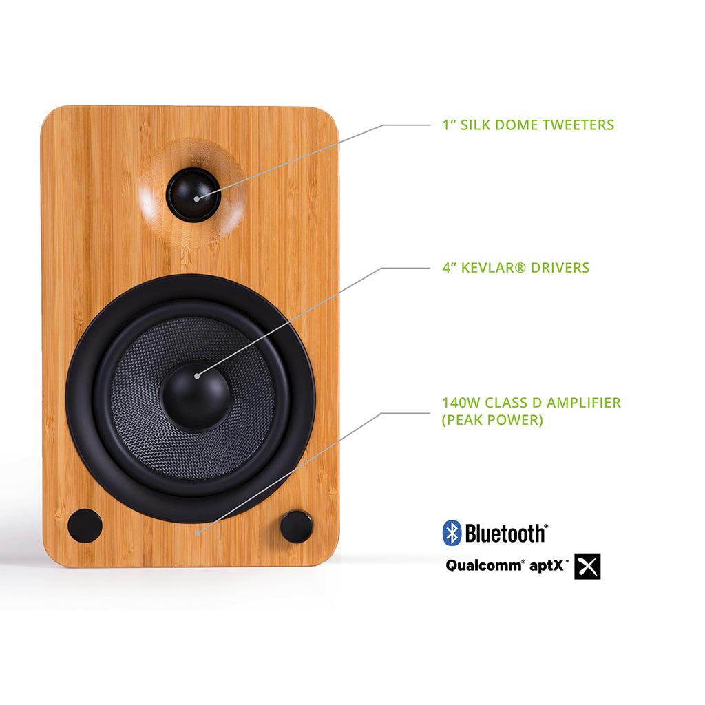 Kanto YU4 Powered Bookshelf Speakers Speakers Kanto Living