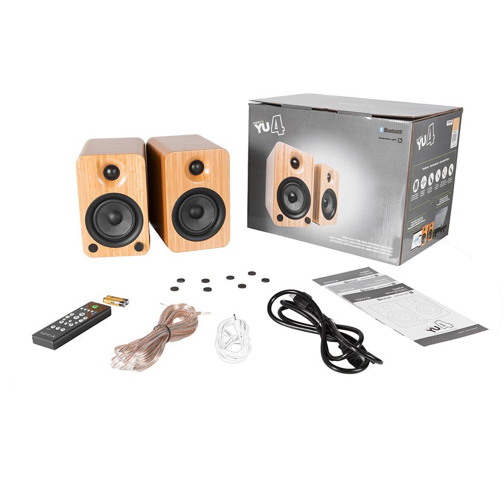 Kanto YU4 Powered Bookshelf Speakers Speakers Kanto Living 