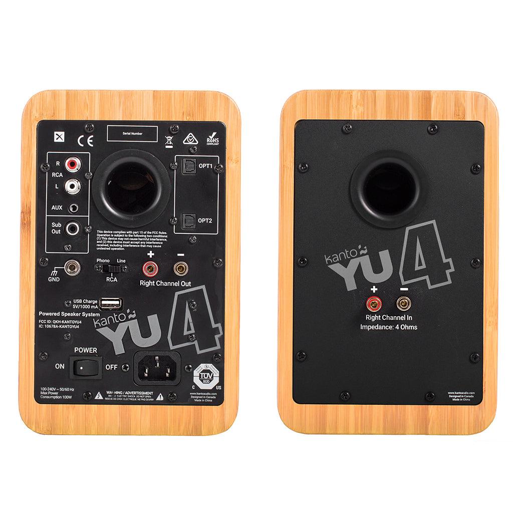 Kanto YU4 Powered Bookshelf Speakers Speakers Kanto Living