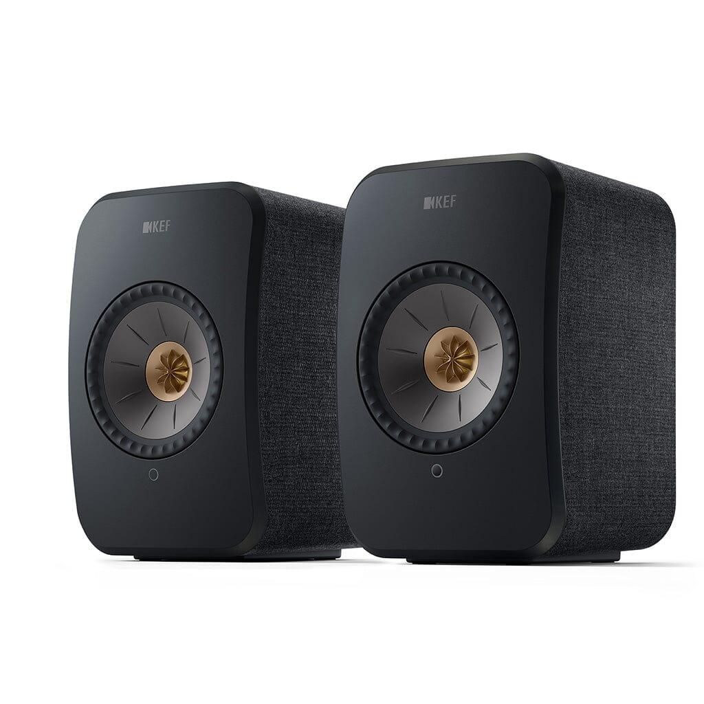 KEF LSX II Wireless Powered Bookshelf Speakers Bookshelf Speakers KEF Black 