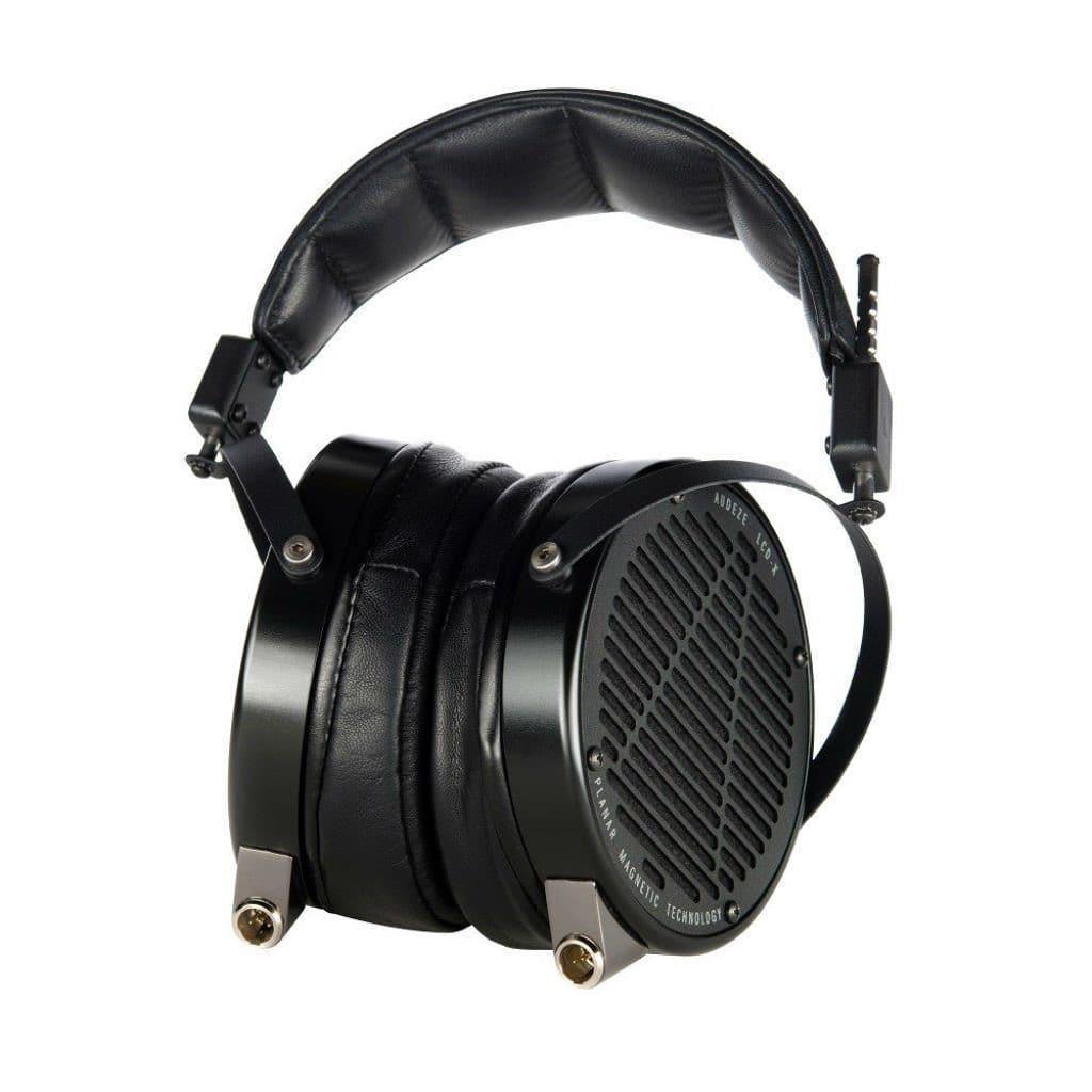 The Audeze LCD-X 2024 Creators Edition Open Box headphones by Audeze are black, over-ear planar magnetic models with large cushioned ear pads, a padded headband, and an open-back design—ideal for high-performance audio and professional mixing.