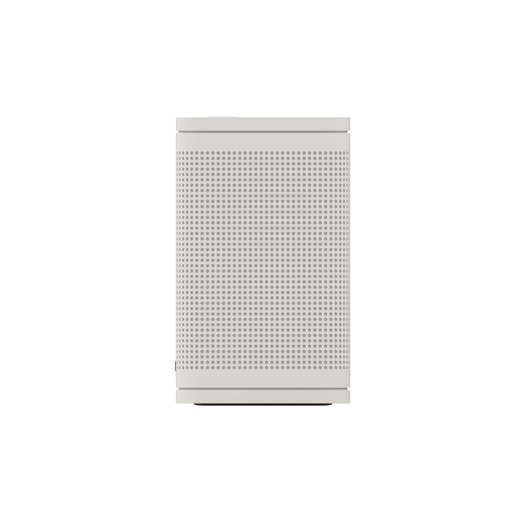 The ELAC NAVA 100 Portable Bluetooth Speaker by ELAC is a white, rectangular speaker featuring a perforated front grille, displayed against a plain white background.