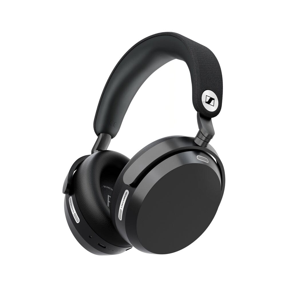 Sennheiser Momentum 5 Wireless over-ear headphones in black on a white background