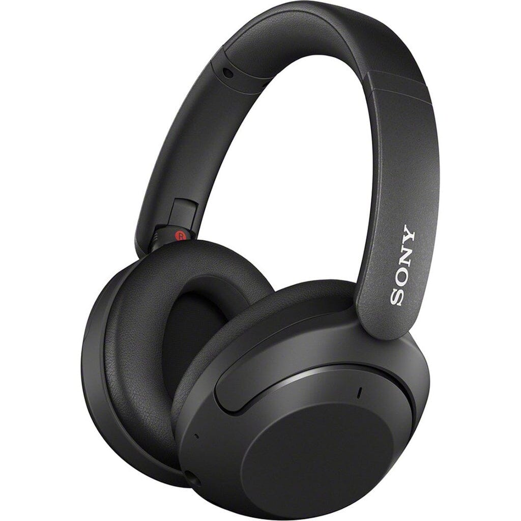 Experience powerful EXTRA BASS with the Sony WHX-XB910N Wireless Headphones – Clearance. These black, noise cancelling headphones feature a padded headband and ear cups for comfort, plus the signature Sony logo.