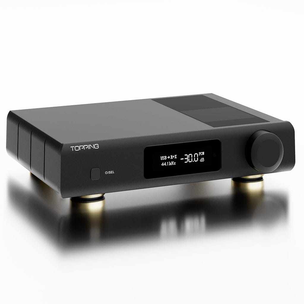 Topping D90 III DAC/Preamplificatore HiFi – Bilanciato, Bluetooth 5.1, PEQ A 10 Bande, Nero