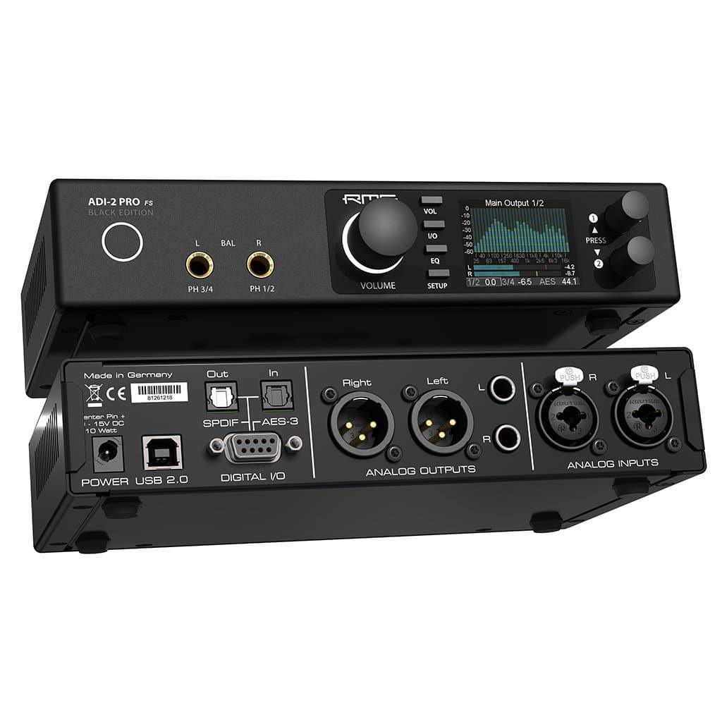 RME ADI-2 Pro FS Black Edition Desktop Headphone Amplifier & DAC | Available for purchase on Headphones.com