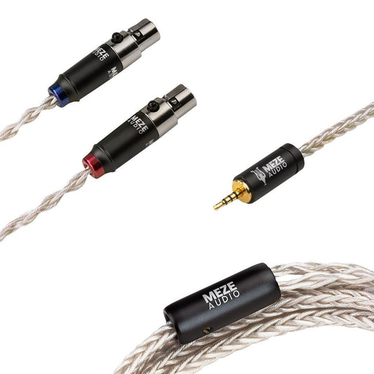 Meze Audio Silver PCUHD 4-Pin Mini-XLR Replacement Cable Cables Meze 2.5mm 