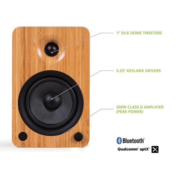 Kanto YU6 2Way Powered Bookshelf Speakers with Bluetooth