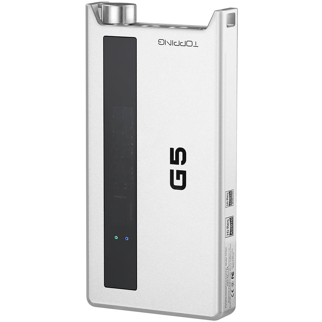 Topping G5 Portable Bluetooth DAC and Headphone Amplifier in Silver